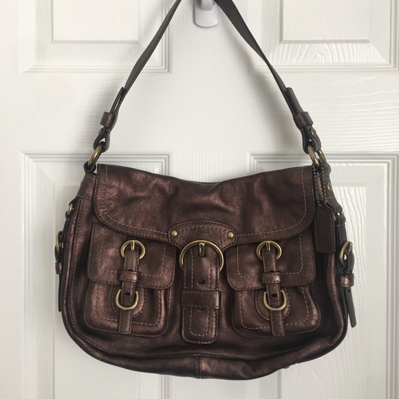 Coach Handbags - Coach vintage metallic shoulder bag